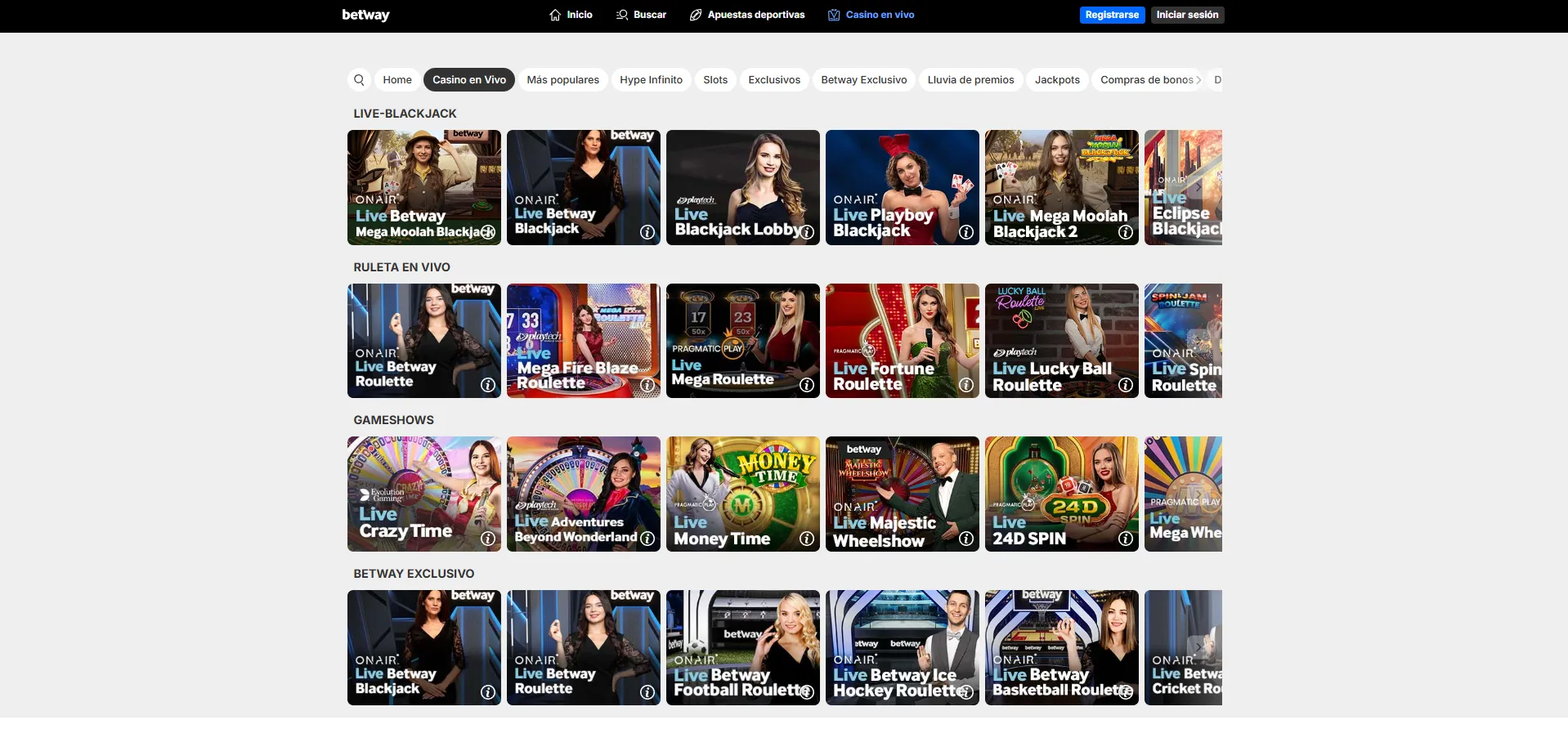 Los mejores juegos de live casino disponibles ahora